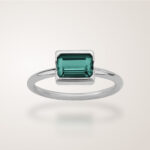 Bague Amazona, or blanc