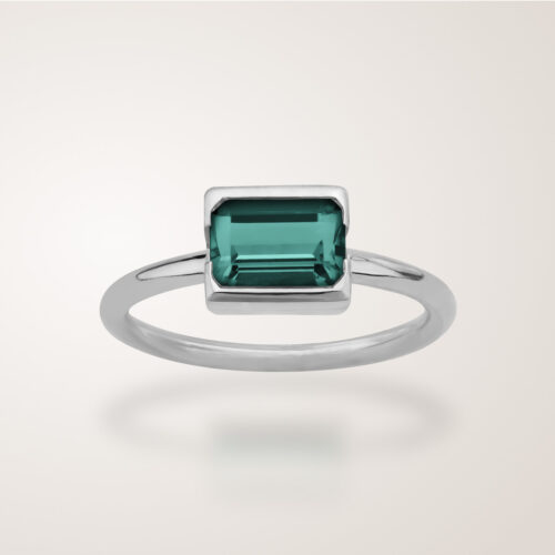 Bague Amazona, or blanc