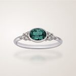 Bague Omamori, or blanc