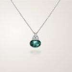 Collier Omamori, or blanc