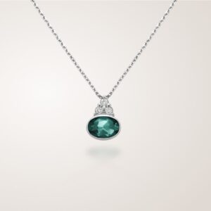Collier Omamori, or blanc