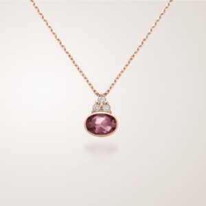 Collier Omamori, or rose