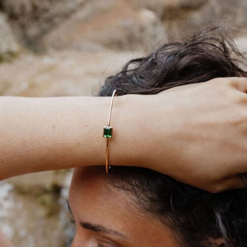 bracelet tanzanite , sandreta jewelry , or rose, tourmaline verte